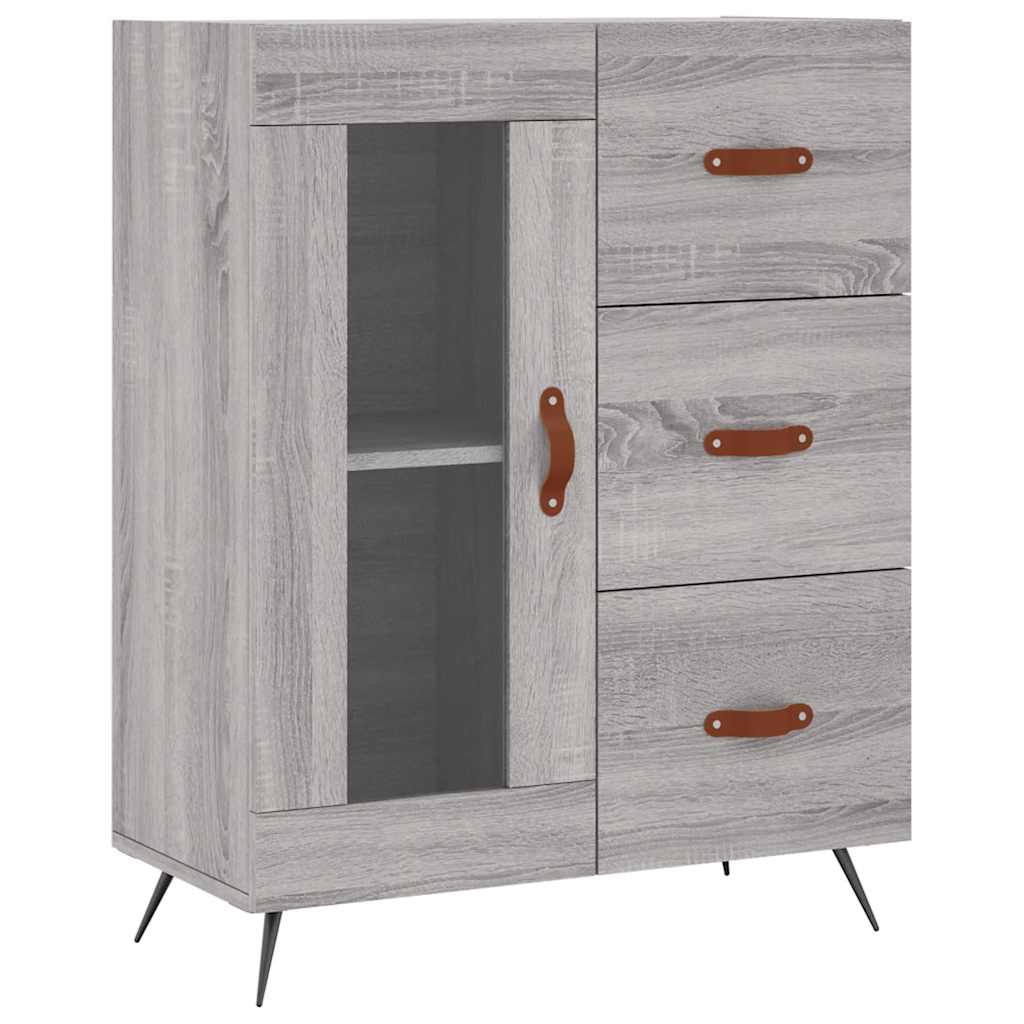 Ντουλάπι Γκρι Sonoma 69,5 x 34 x 90 εκ. από Επεξεργασμένο Ξύλο