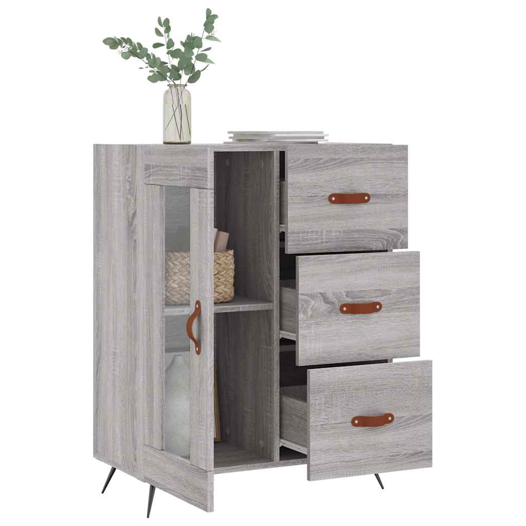 Ντουλάπι Γκρι Sonoma 69,5 x 34 x 90 εκ. από Επεξεργασμένο Ξύλο