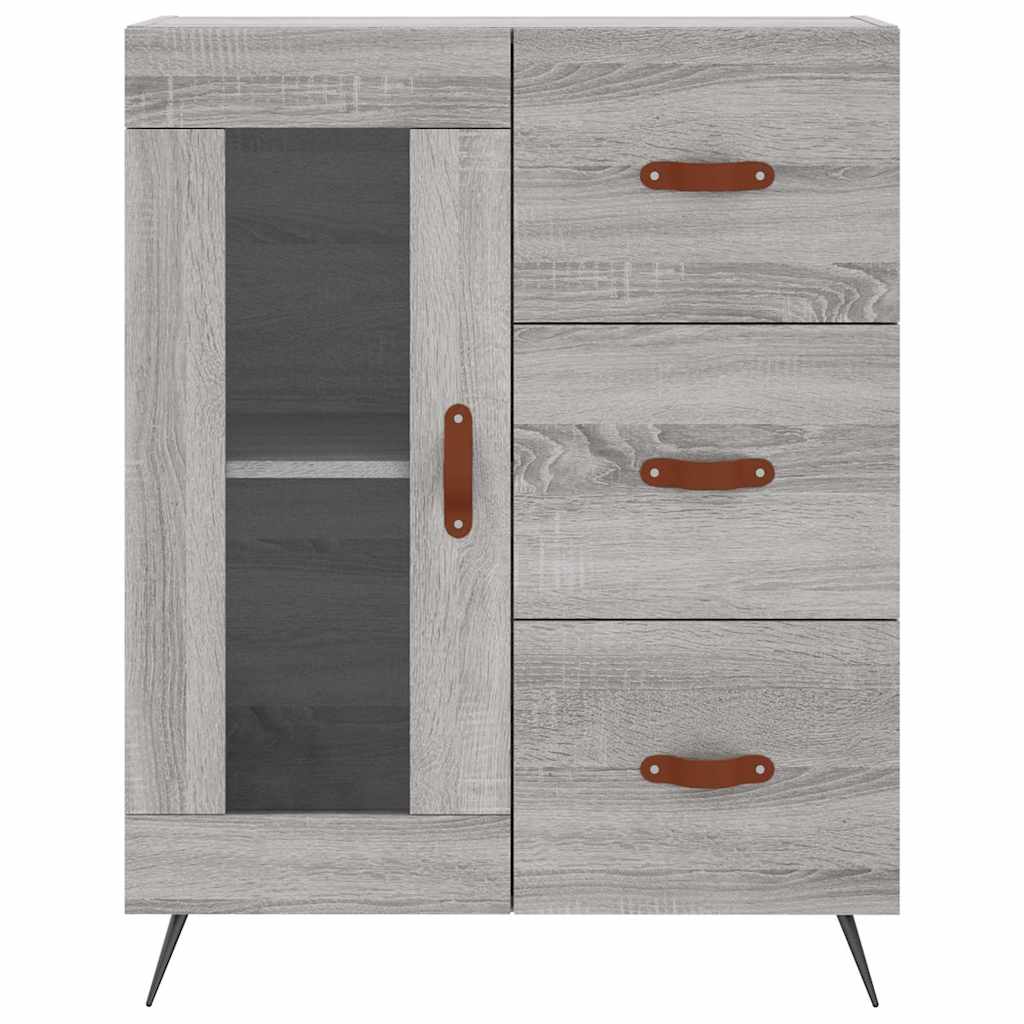 Ντουλάπι Γκρι Sonoma 69,5 x 34 x 90 εκ. από Επεξεργασμένο Ξύλο