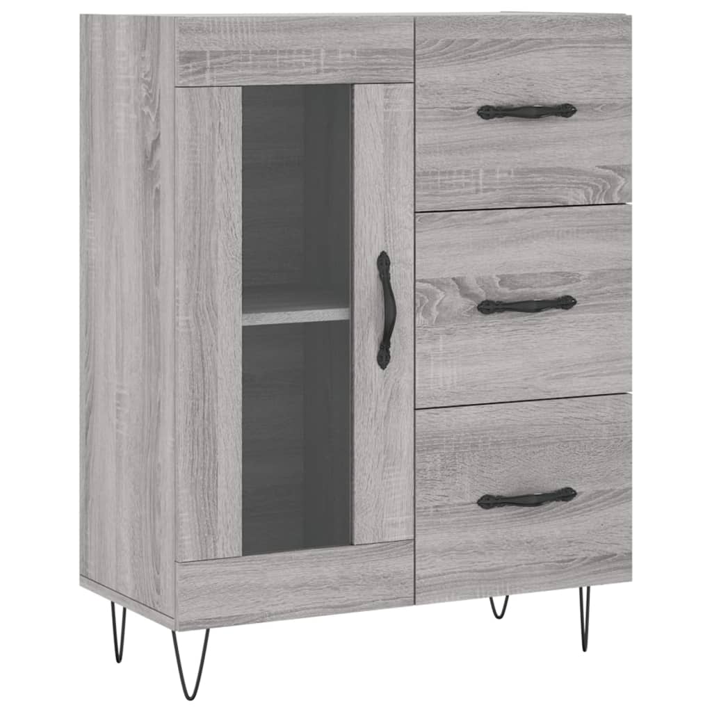 Ντουλάπι Γκρι Sonoma 69,5 x 34 x 90 εκ. από Επεξεργασμένο Ξύλο