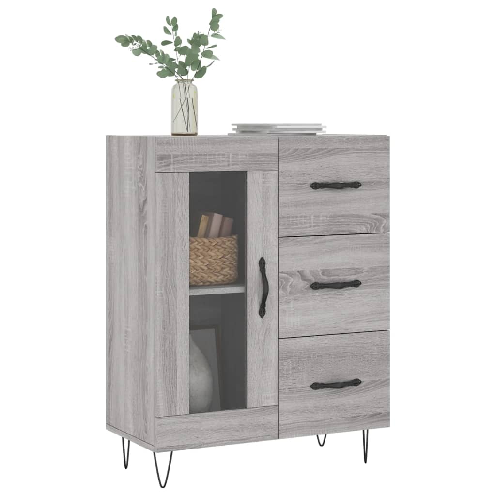 Ντουλάπι Γκρι Sonoma 69,5 x 34 x 90 εκ. από Επεξεργασμένο Ξύλο