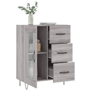 Ντουλάπι Γκρι Sonoma 69,5 x 34 x 90 εκ. από Επεξεργασμένο Ξύλο