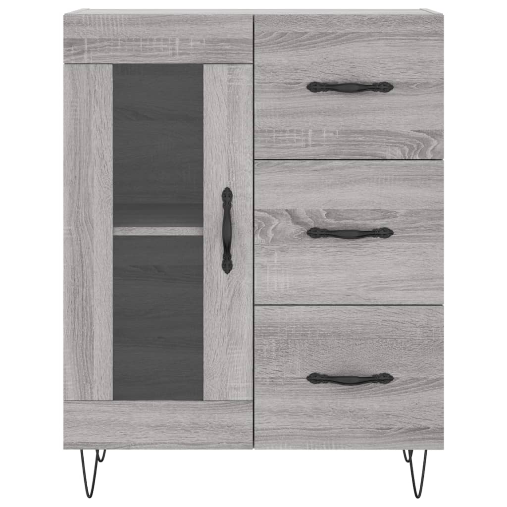 Ντουλάπι Γκρι Sonoma 69,5 x 34 x 90 εκ. από Επεξεργασμένο Ξύλο