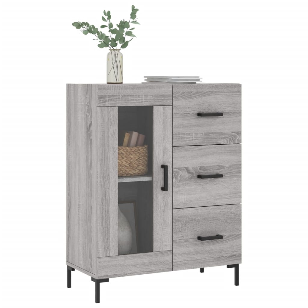 Ντουλάπι Γκρι Sonoma 69,5 x 34 x 90 εκ. από Επεξεργασμένο Ξύλο