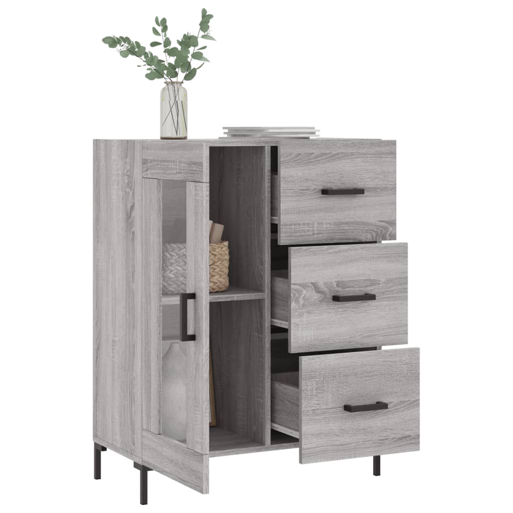 Ντουλάπι Γκρι Sonoma 69,5 x 34 x 90 εκ. από Επεξεργασμένο Ξύλο