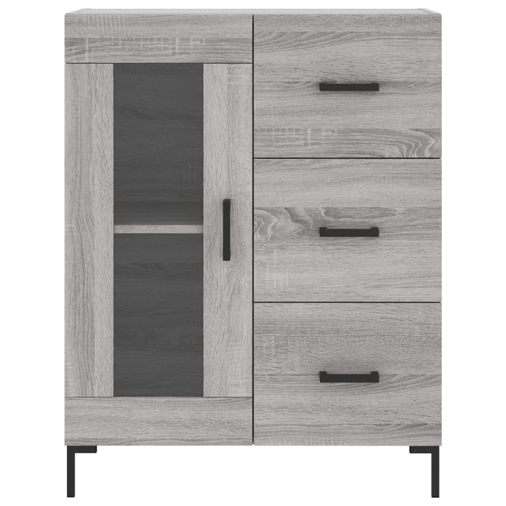 Ντουλάπι Γκρι Sonoma 69,5 x 34 x 90 εκ. από Επεξεργασμένο Ξύλο