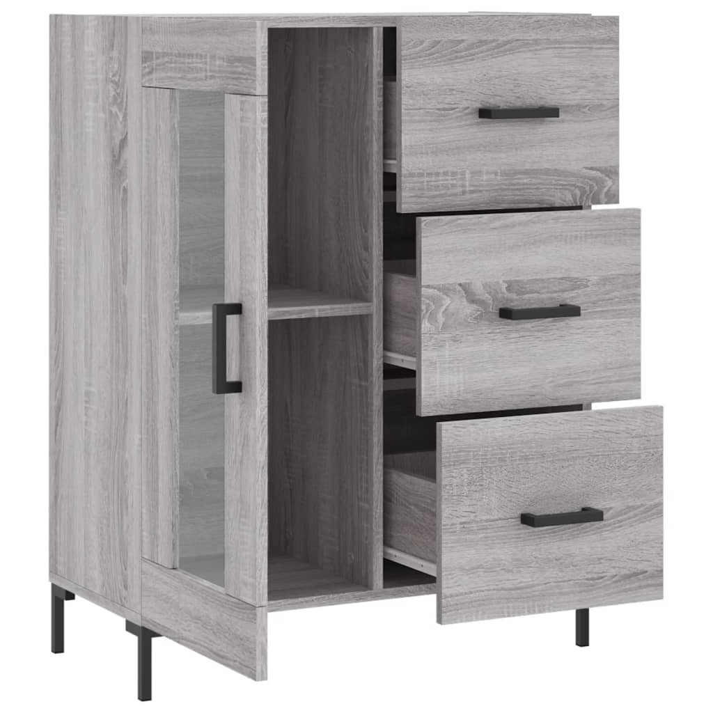 Ντουλάπι Γκρι Sonoma 69,5 x 34 x 90 εκ. από Επεξεργασμένο Ξύλο