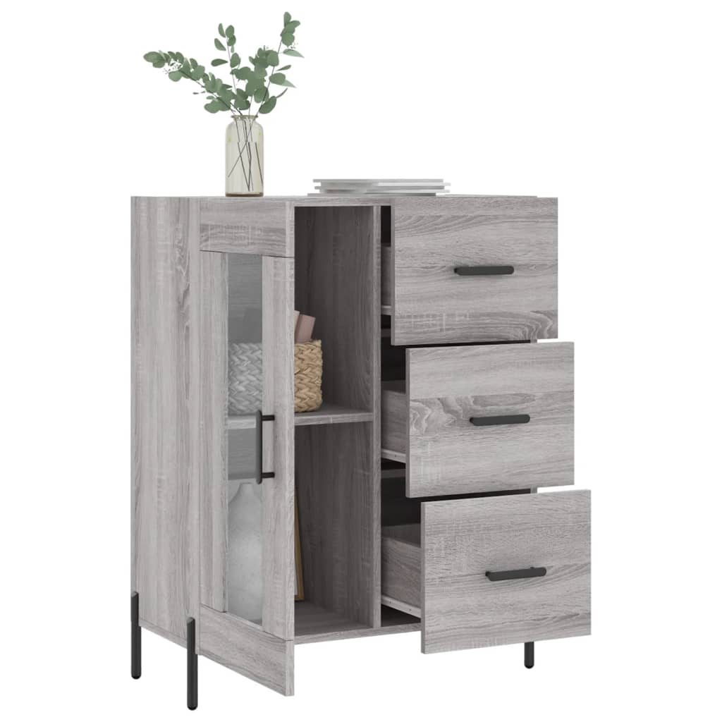 Ντουλάπι Γκρι Sonoma 69,5 x 34 x 90 εκ. από Επεξεργασμένο Ξύλο