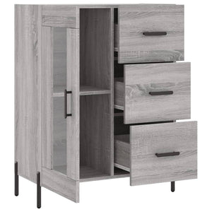Ντουλάπι Γκρι Sonoma 69,5 x 34 x 90 εκ. από Επεξεργασμένο Ξύλο