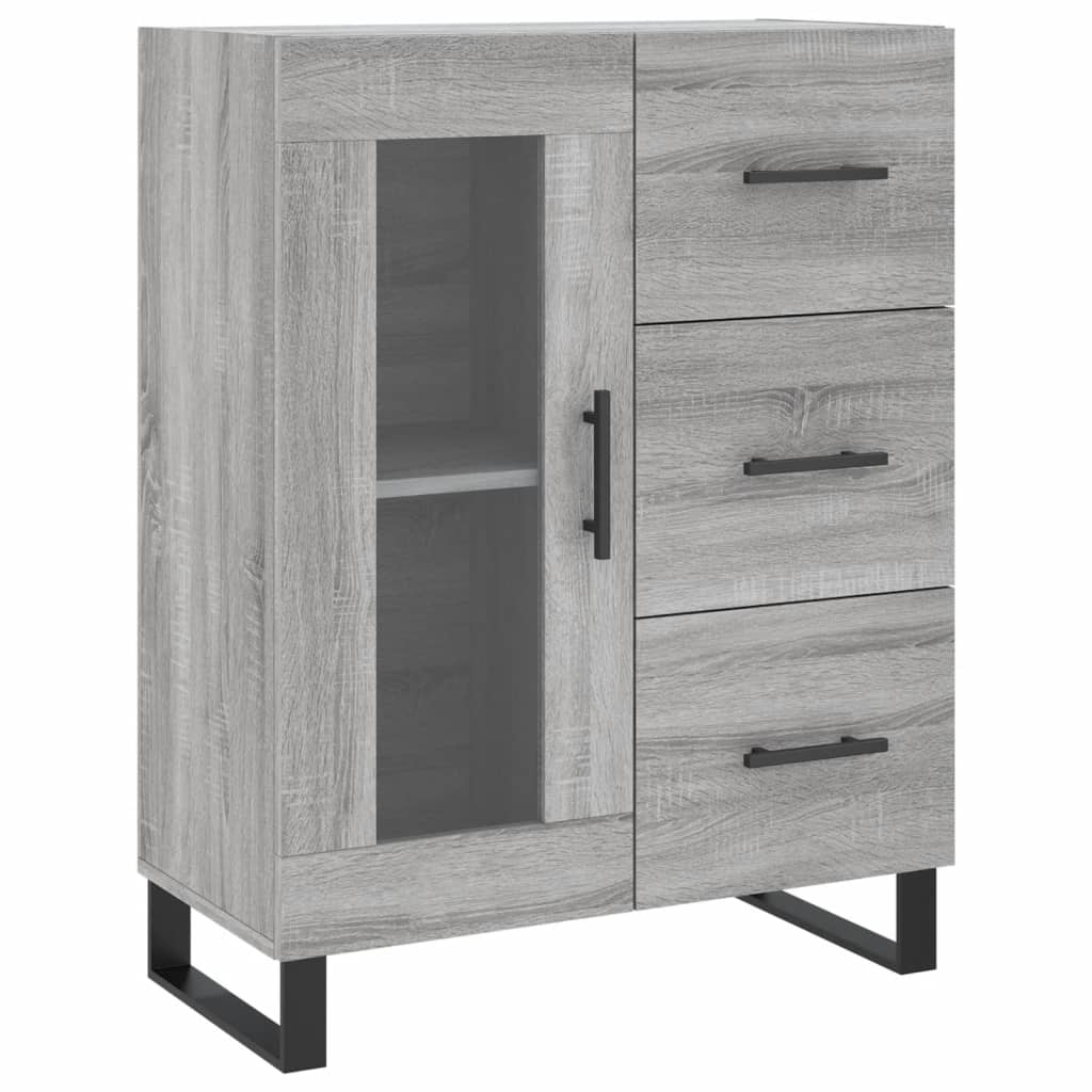 Ντουλάπι Γκρι Sonoma 69,5 x 34 x 90 εκ. από Επεξεργασμένο Ξύλο