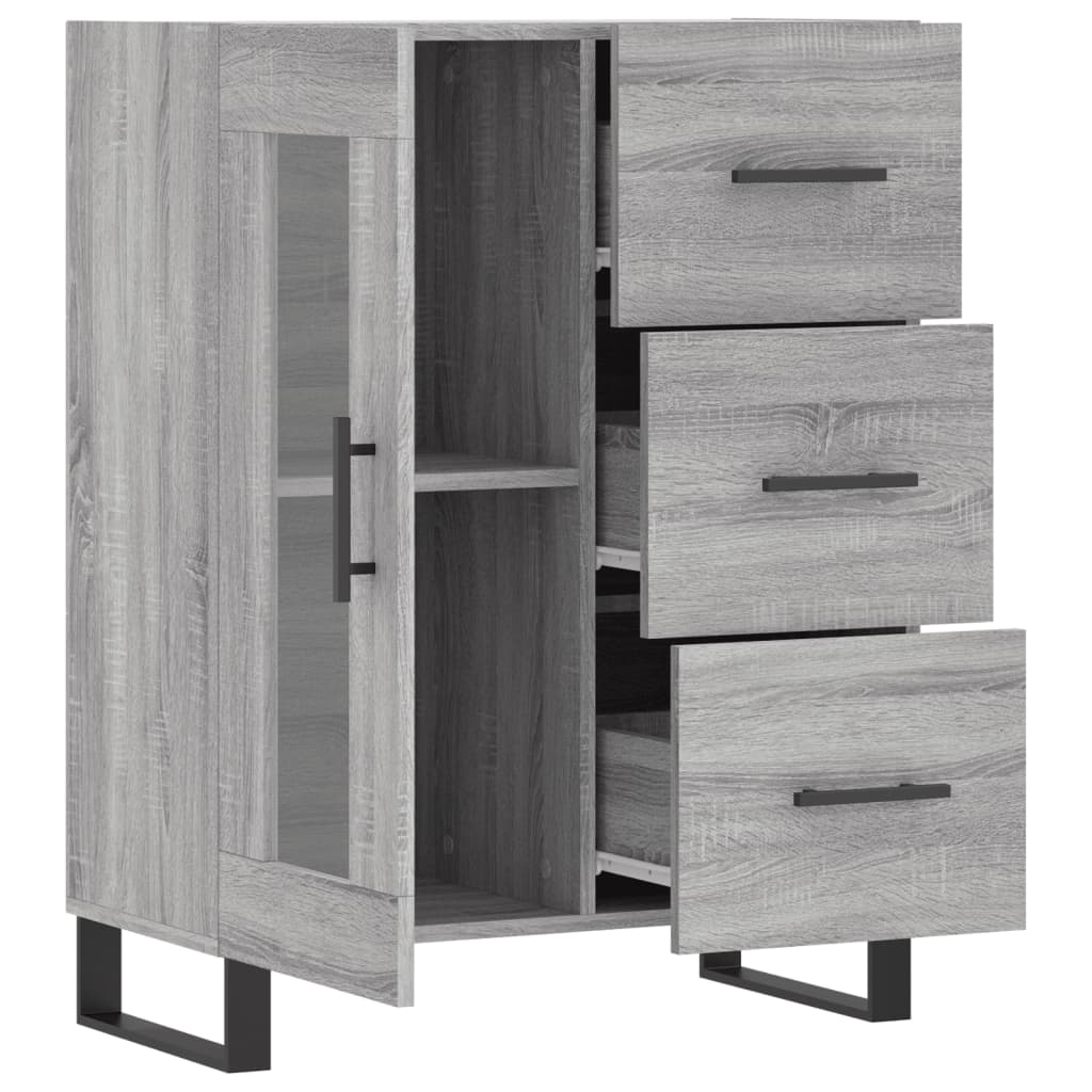 Ντουλάπι Γκρι Sonoma 69,5 x 34 x 90 εκ. από Επεξεργασμένο Ξύλο