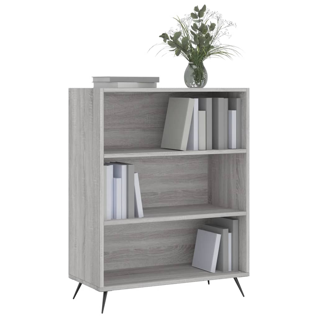 Βιβλιοθήκη Γκρι sonoma 69,5 x 32,5 x 90 εκ. από Επεξεργ. Ξύλο