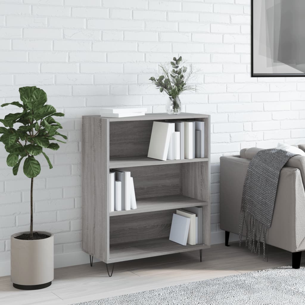 Βιβλιοθήκη Γκρι Sonoma 69,5 x 32,5 x 90 εκ. από Επεξεργ. Ξύλο - Pakobazaar
