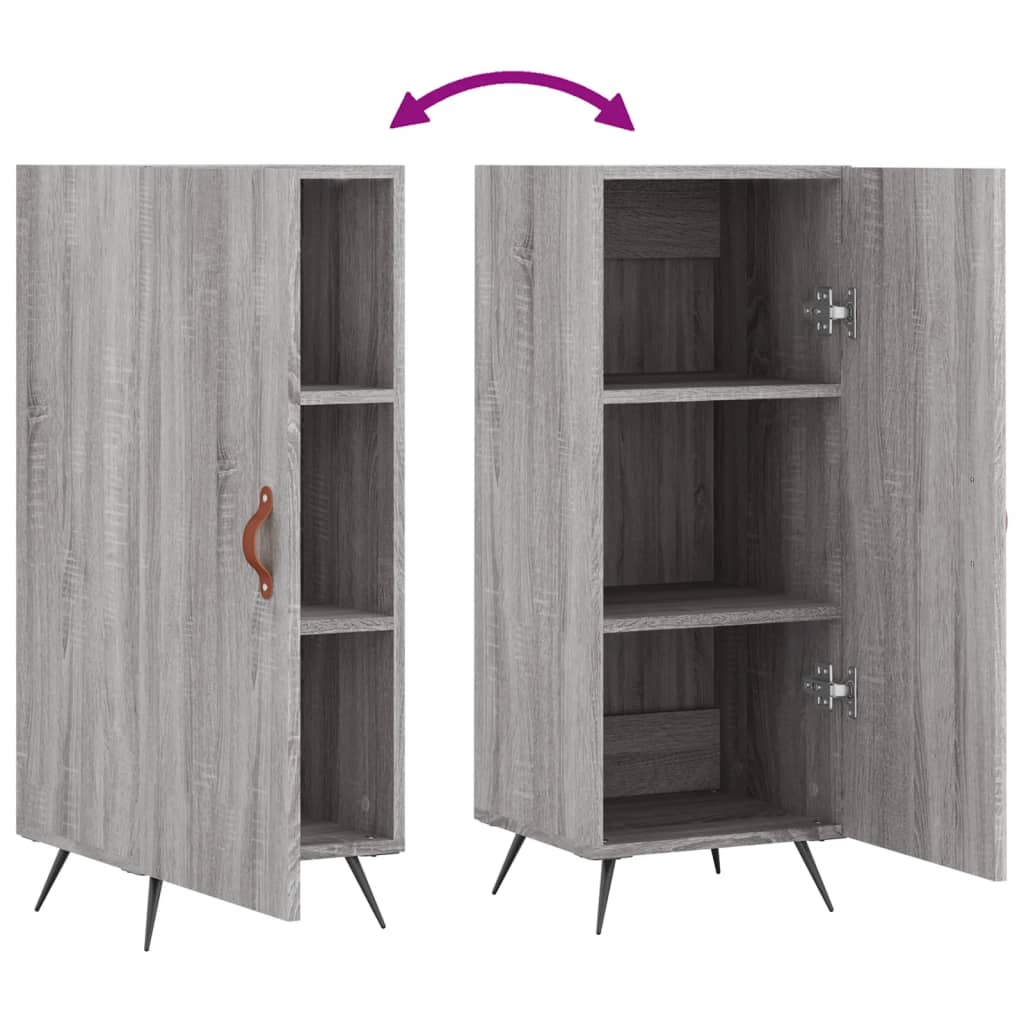 Ντουλάπι Γκρι Sonoma 34,5x34x90 εκ. από Επεξεργασμένο Ξύλο