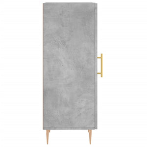 Ντουλάπι Γκρι Σκυροδέματος 34,5x34x90 εκ. Επεξεργασμένο Ξύλο