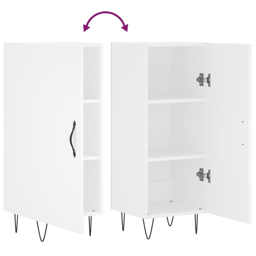 Ντουλάπι Λευκό 34,5 x 34 x 90 εκ. από Επεξεργασμένο Ξύλο