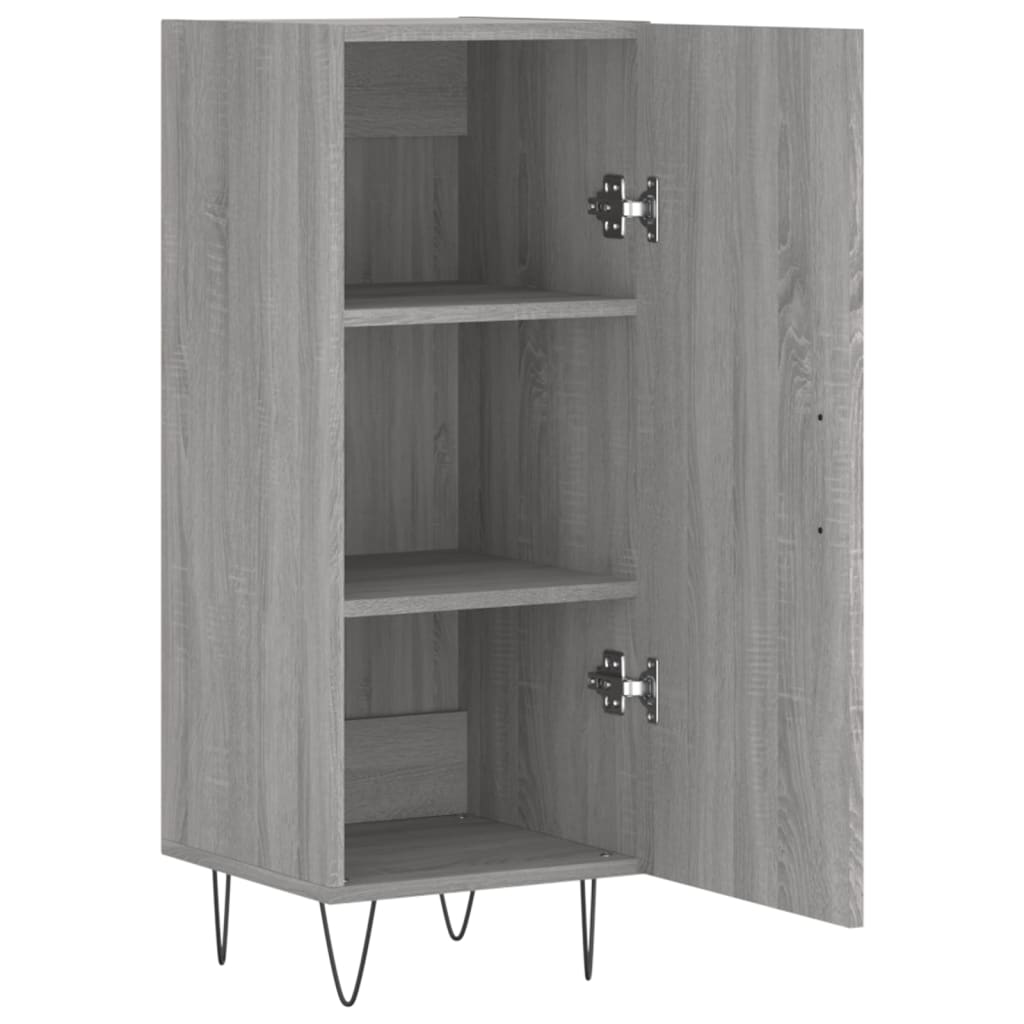 Ντουλάπι Γκρι Sonoma 34,5x34x90 εκ. από Επεξεργασμένο Ξύλο