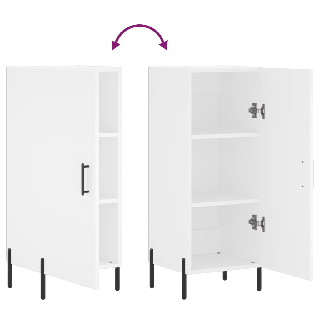 Ντουλάπι Λευκό 34,5 x 34 x 90 εκ. από Επεξεργασμένο Ξύλο - Pakobazaar