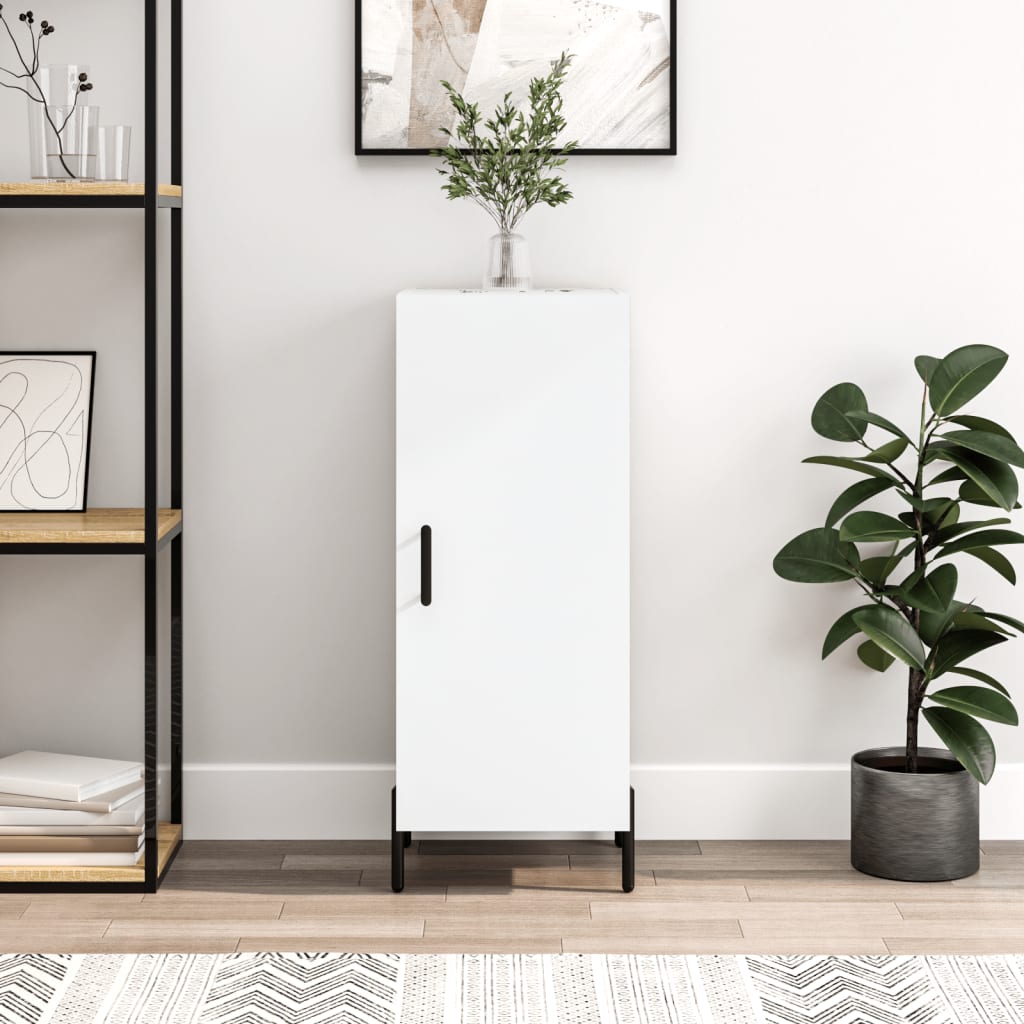 Ντουλάπι Λευκό 34,5 x 34 x 90 εκ. από Επεξεργασμένο Ξύλο - Pakobazaar