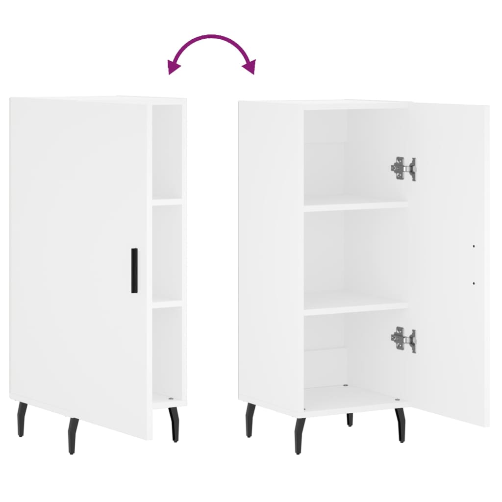 Ντουλάπι Λευκό 34,5 x 34 x 90 εκ. από Επεξεργασμένο Ξύλο