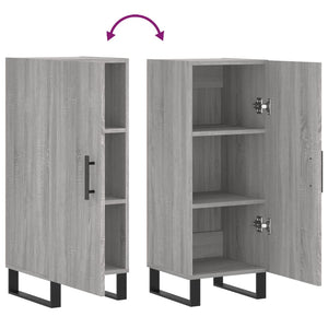 Ντουλάπι Γκρι Sonoma 34,5x34x90 εκ. από Επεξεργασμένο Ξύλο - Pakobazaar