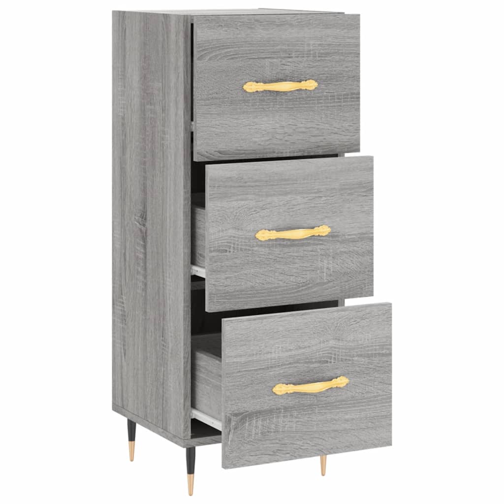 Ντουλάπι Γκρι Sonoma 34,5x34x90 εκ. από Επεξεργασμένο Ξύλο
