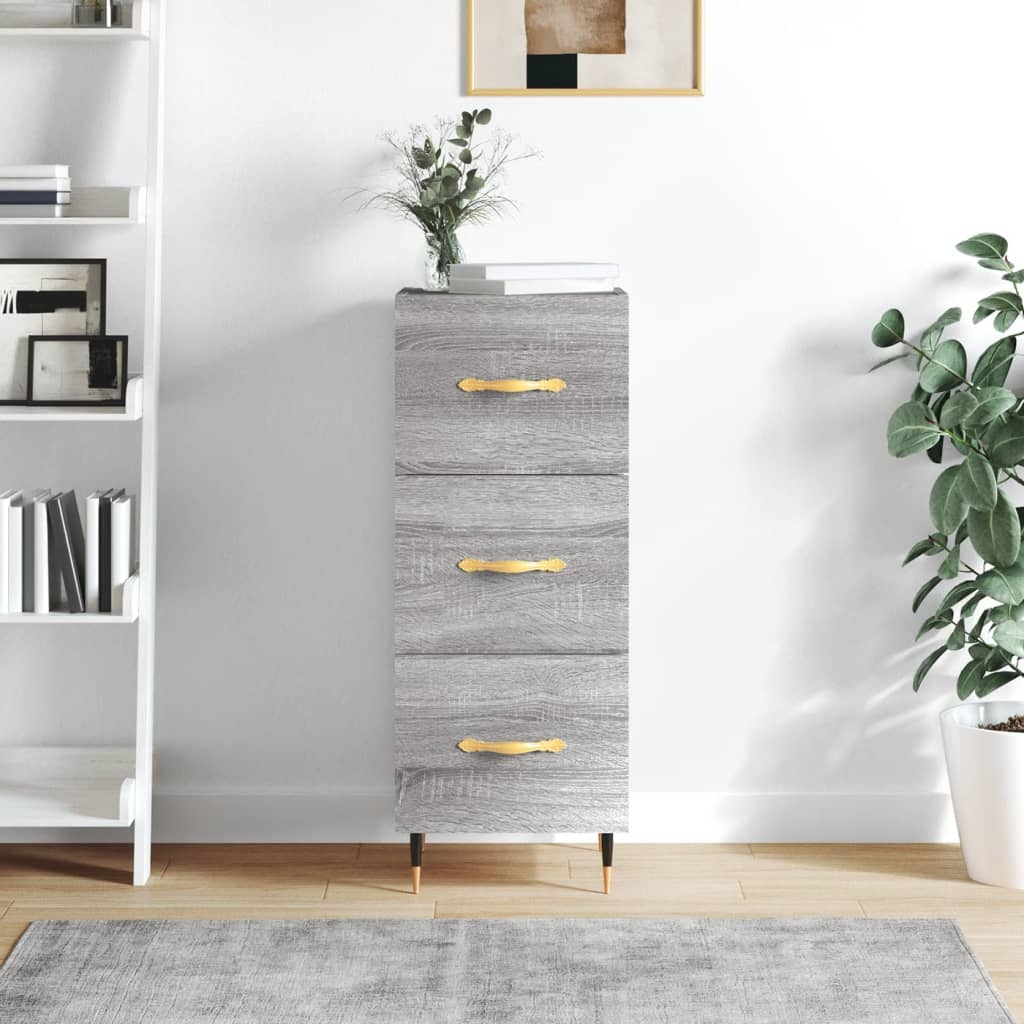 Ντουλάπι Γκρι Sonoma 34,5x34x90 εκ. από Επεξεργασμένο Ξύλο