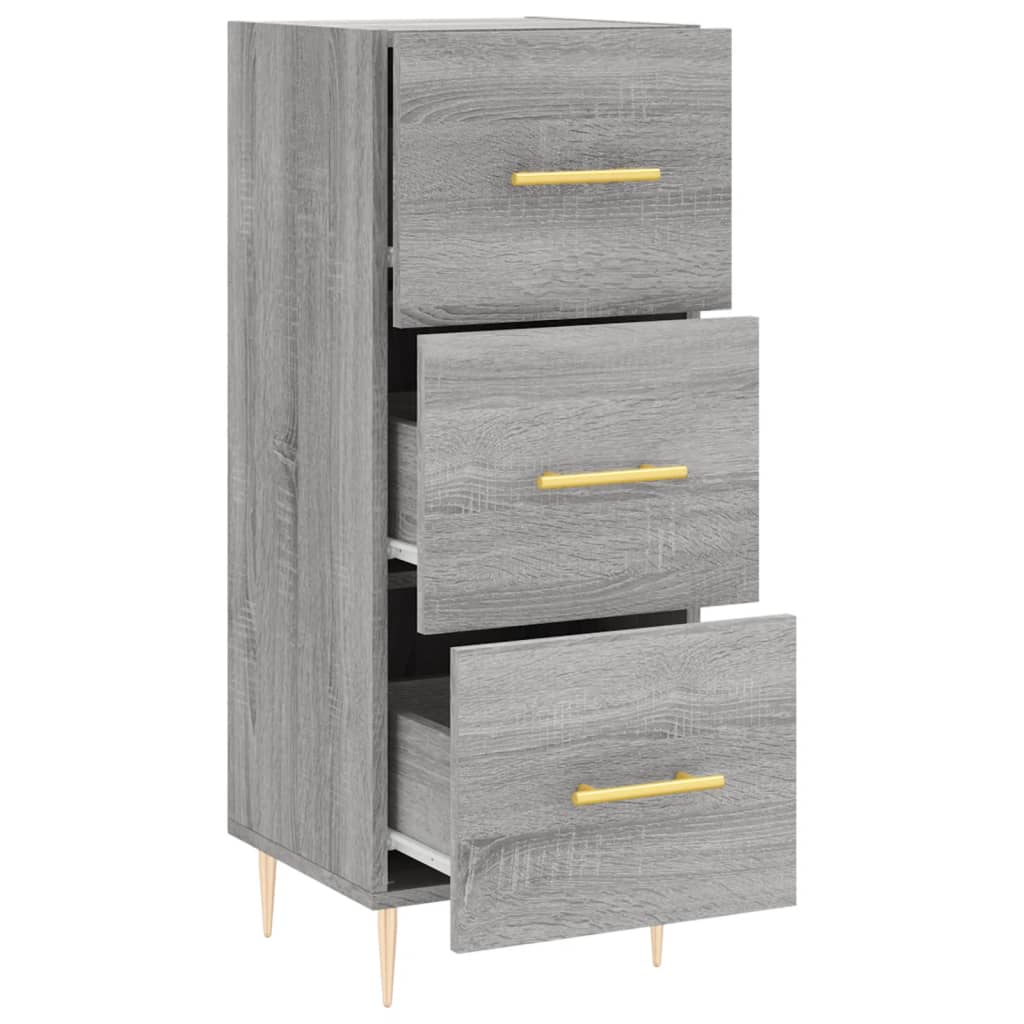 Ντουλάπι Γκρι Sonoma 34,5x34x90 εκ. από Επεξεργασμένο Ξύλο