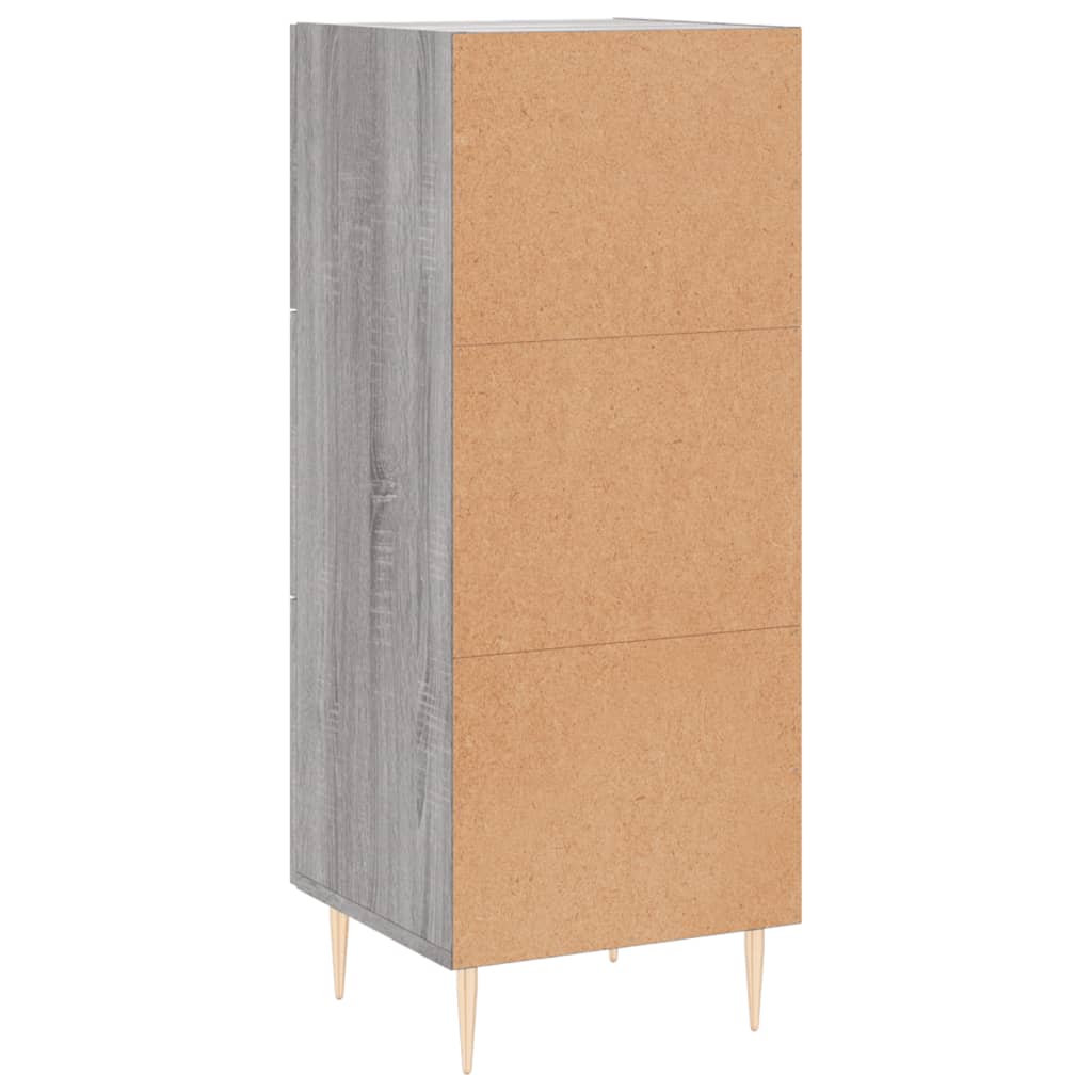 Ντουλάπι Γκρι Sonoma 34,5x34x90 εκ. από Επεξεργασμένο Ξύλο