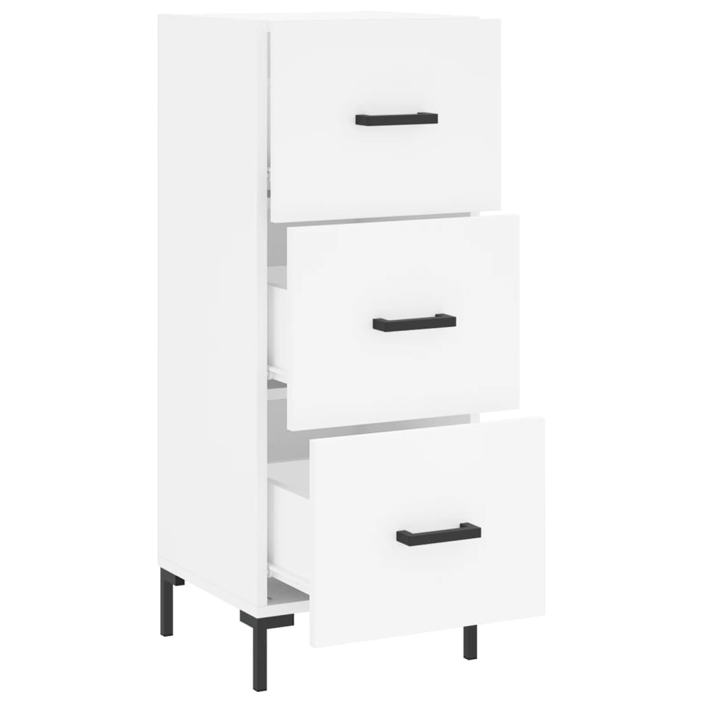 Ντουλάπι Λευκό 34,5 x 34 x 90 εκ. από Επεξεργασμένο Ξύλο