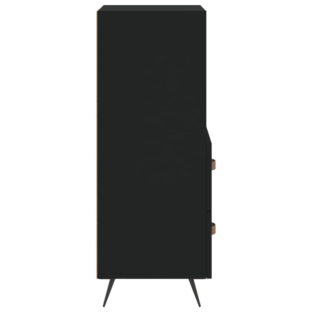 Ντουλάπι Μαύρο 34,5 x 34 x 90 εκ. από Επεξεργασμένο Ξύλο