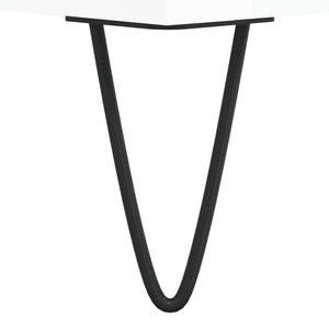 Ντουλάπι Γυαλιστερό Λευκό 34,5x34x90 εκ. Επεξεργασμένο Ξύλο