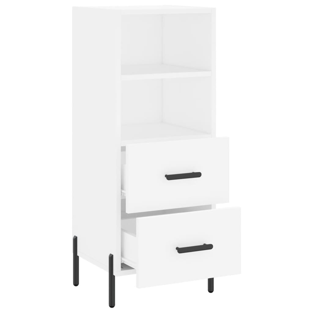 Ντουλάπι Λευκό 34,5 x 34 x 90 εκ. από Επεξεργασμένο Ξύλο