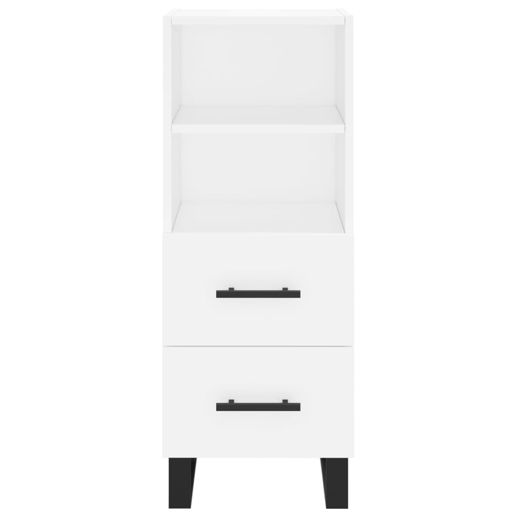 Ντουλάπι Λευκό 34,5 x 34 x 90 εκ. από Επεξεργασμένο Ξύλο