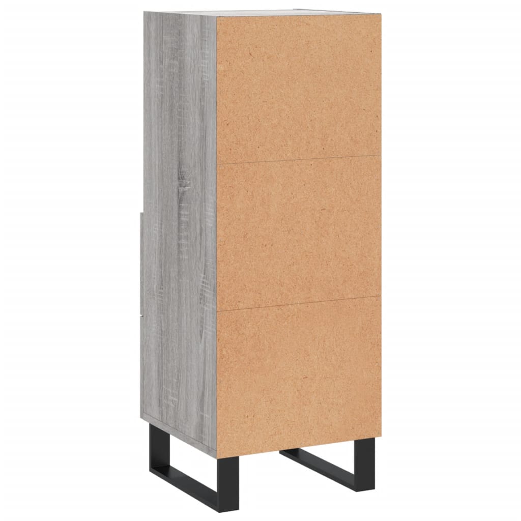 Ντουλάπι Γκρι Sonoma 34,5x34x90 εκ. από Επεξεργασμένο Ξύλο