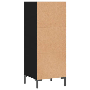 Ντουλάπι Μαύρο 34,5x32,5x90 εκ. Επεξεργασμένο Ξύλο