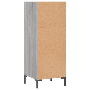 Ντουλάπι Γκρι sonoma 34,5x32,5x90εκ. από Επεξεργασμένο Ξύλο