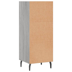 Ντουλάπι Γκρι sonoma 34,5x32,5x90εκ. από Επεξεργασμένο Ξύλο - Pakobazaar