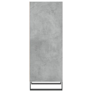 Ντουλάπι Γκρι Σκυροδέματος 34,5x32,5x90 εκ. Επεξεργασμένο Ξύλο