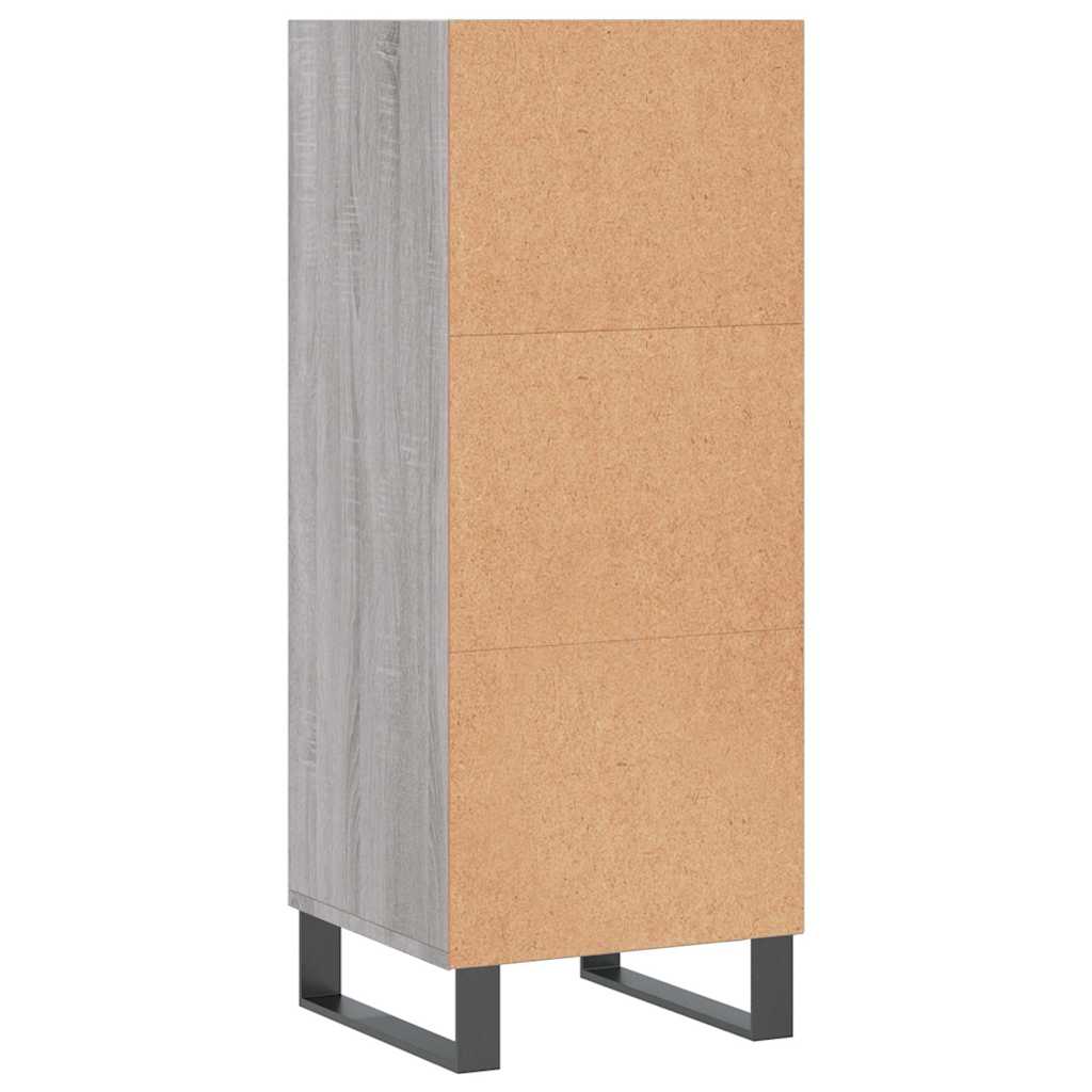 Ντουλάπι Γκρι sonoma 34,5x32,5x90εκ. από Επεξεργασμένο Ξύλο