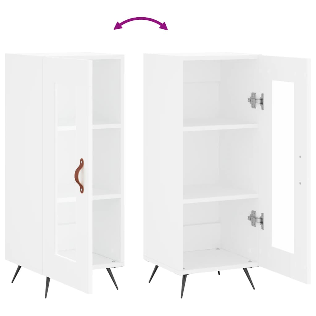 Ντουλάπι Λευκό 34,5 x 34 x 90 εκ. από Επεξεργασμένο Ξύλο - Pakobazaar