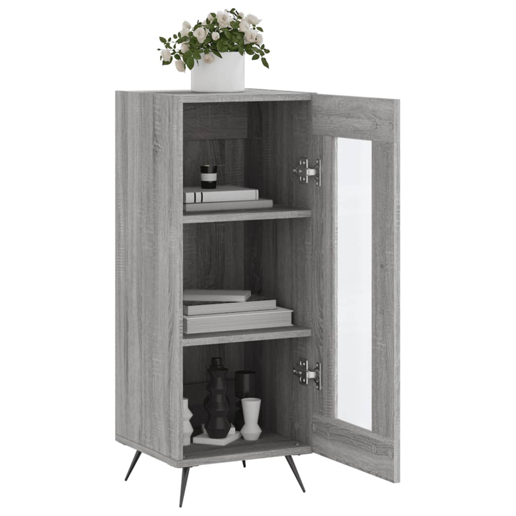 Ντουλάπι Γκρι Sonoma 34,5x34x90 εκ. από Επεξεργασμένο Ξύλο