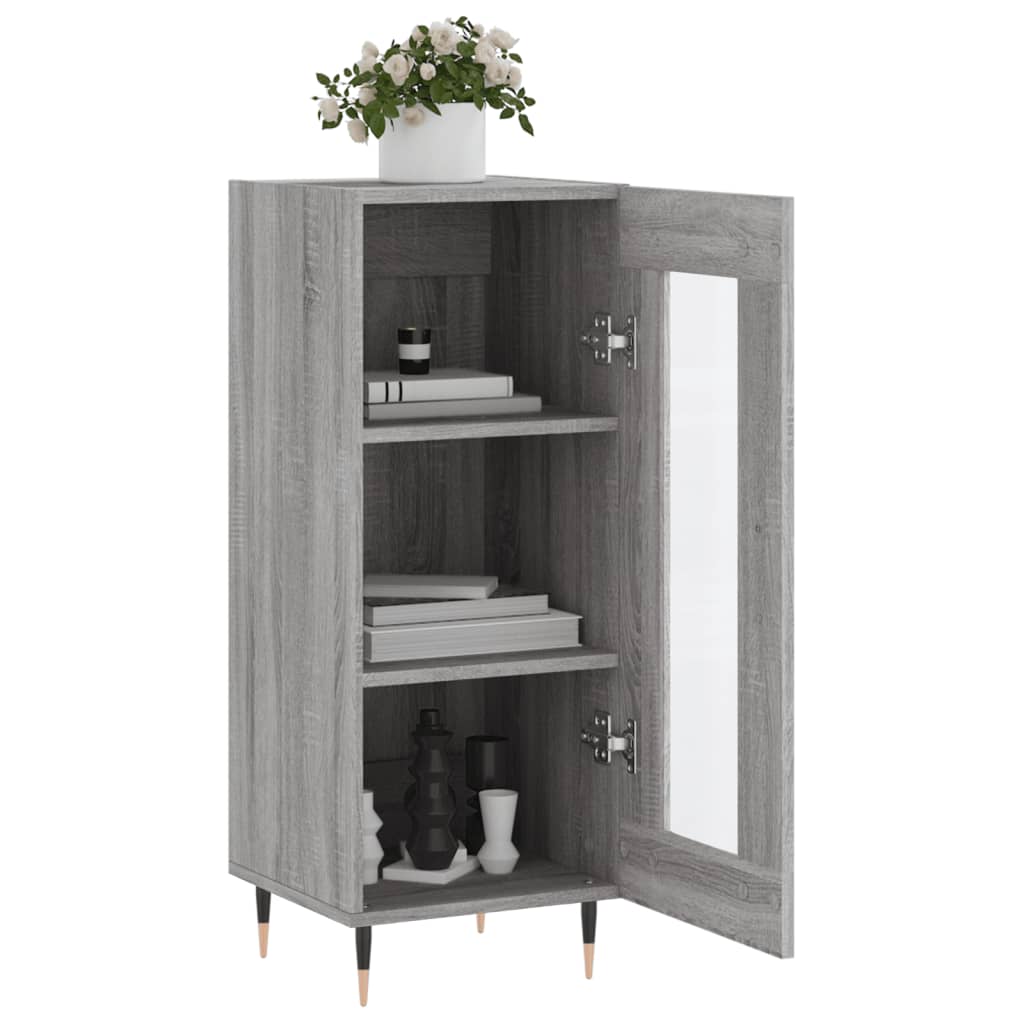 Ντουλάπι Γκρι Sonoma 34,5x34x90 εκ. από Επεξεργασμένο Ξύλο