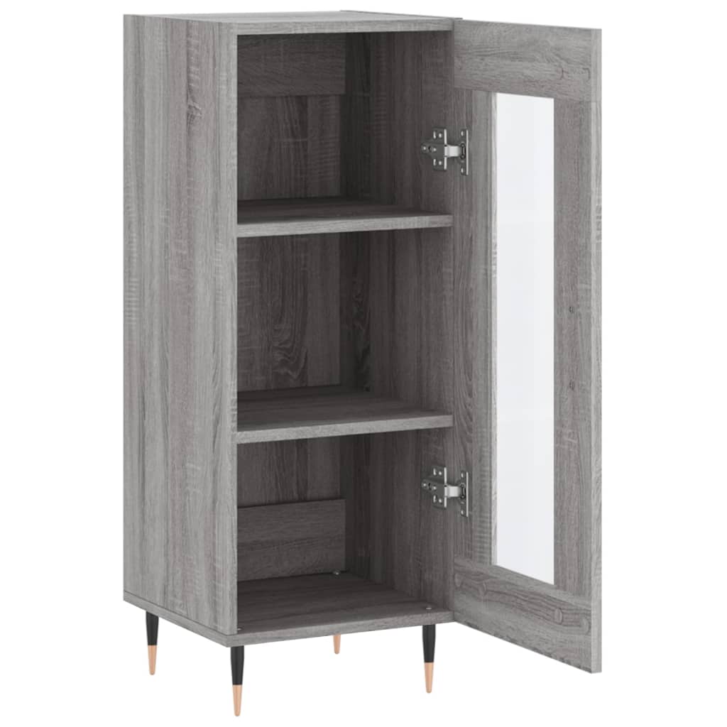 Ντουλάπι Γκρι Sonoma 34,5x34x90 εκ. από Επεξεργασμένο Ξύλο