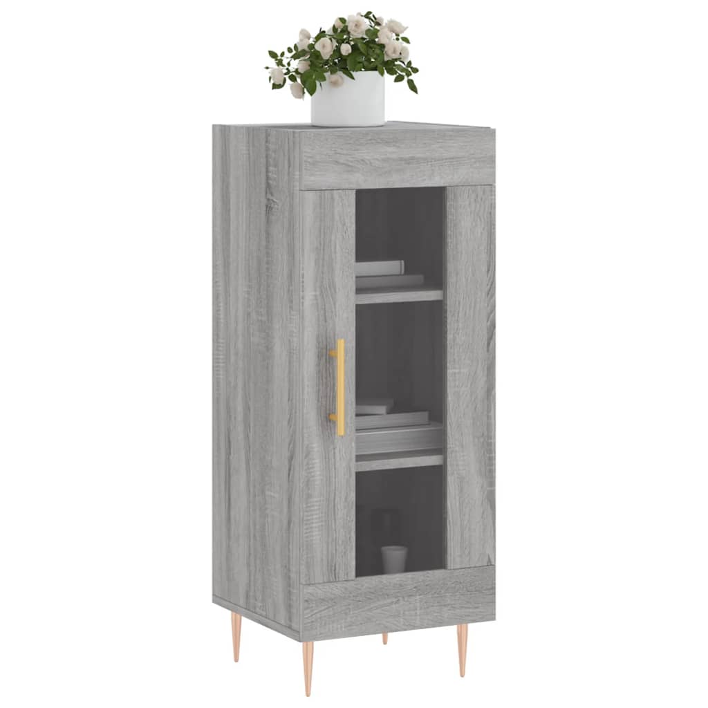 Ντουλάπι Γκρι Sonoma 34,5x34x90 εκ. από Επεξεργασμένο Ξύλο - Pakobazaar