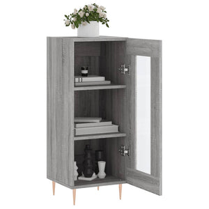 Ντουλάπι Γκρι Sonoma 34,5x34x90 εκ. από Επεξεργασμένο Ξύλο - Pakobazaar