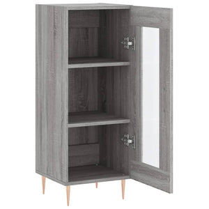 Ντουλάπι Γκρι Sonoma 34,5x34x90 εκ. από Επεξεργασμένο Ξύλο - Pakobazaar
