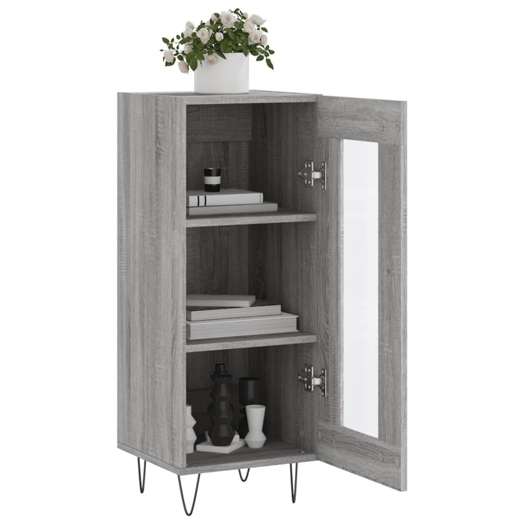 Ντουλάπι Γκρι Sonoma 34,5x34x90 εκ. από Επεξεργασμένο Ξύλο
