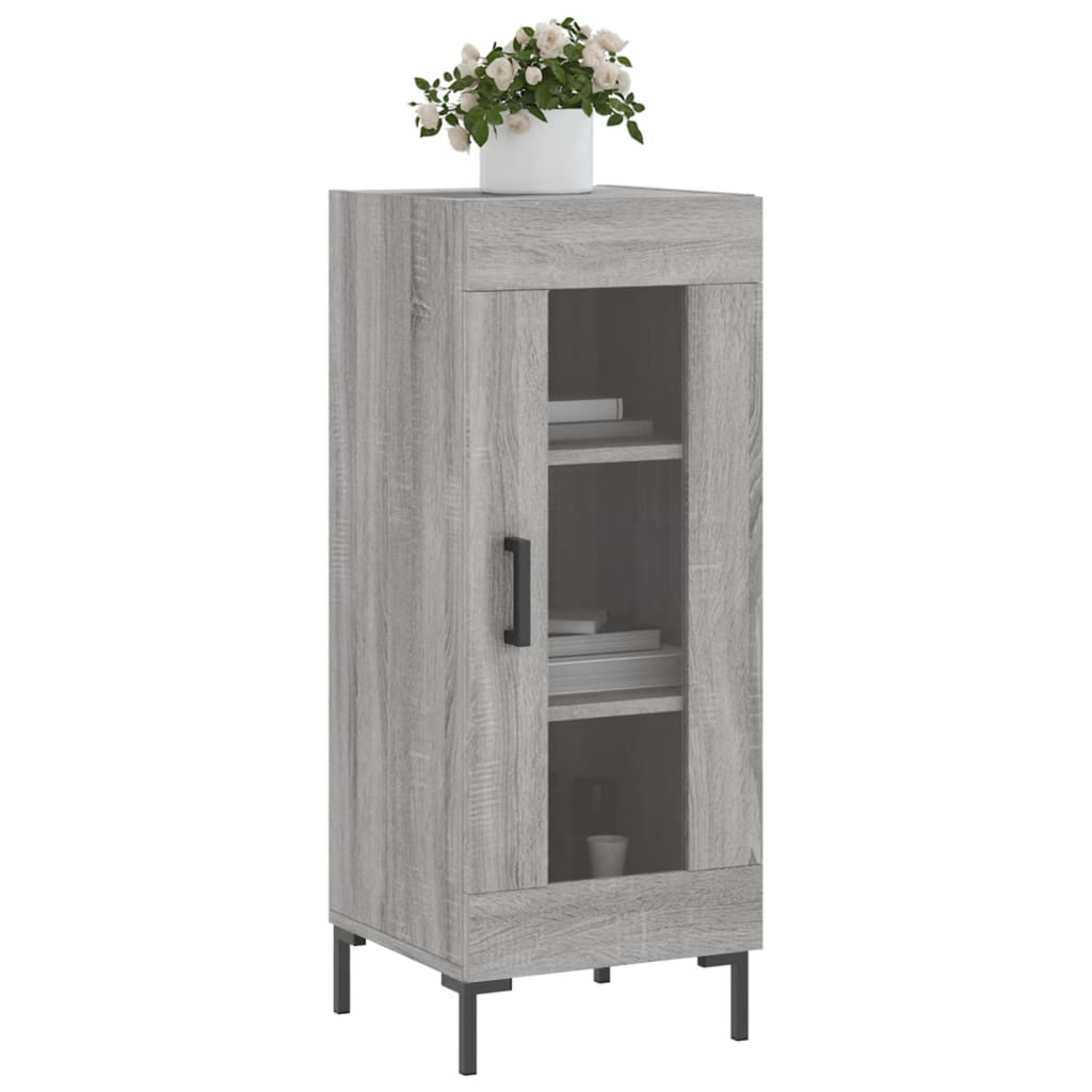 Ντουλάπι Γκρι Sonoma 34,5x34x90 εκ. από Επεξεργασμένο Ξύλο