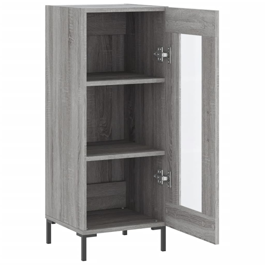 Ντουλάπι Γκρι Sonoma 34,5x34x90 εκ. από Επεξεργασμένο Ξύλο